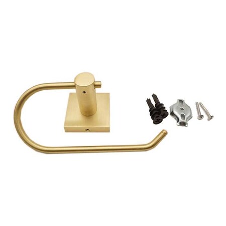 Orca Hardware Toilet Paper Holder, SB Satin Brass Finish 5856-SB